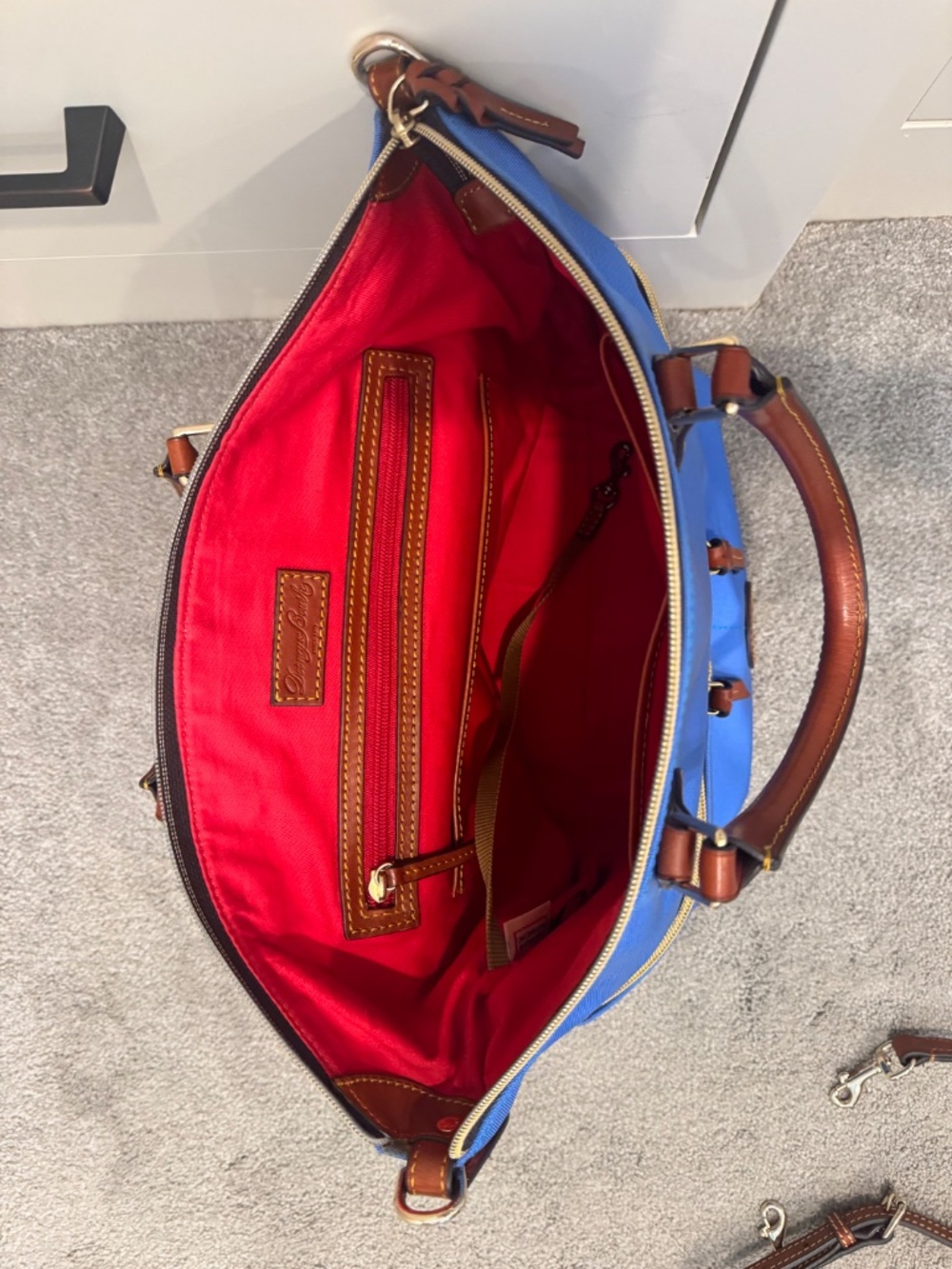 Dooney & Burke Large Nylon Satchel - Picture 4 of 6